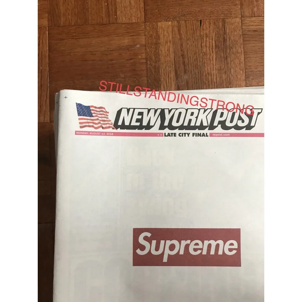 SUPREME NEW YORK POST LATE CITY FINAL FIRST DELIVERY FREE WORLDWIDE SHIPPING